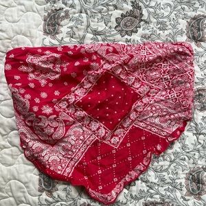 SUPER CUTE red/pink bandeau bandana top from kohl’s. Bought for Nashville, NWT!